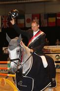 Vinder af international Grand Prix ved JBK i 2012 med hjemmeavlede Kong's Babados e. Willemoes/Racot